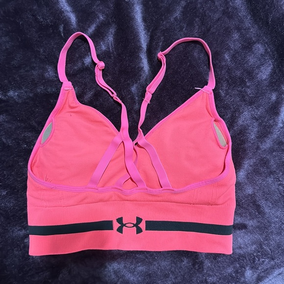 Under Armour, Children size small, hot pink sports bra. - Picture 2 of 4
